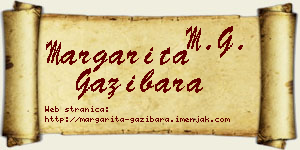 Margarita Gazibara vizit kartica